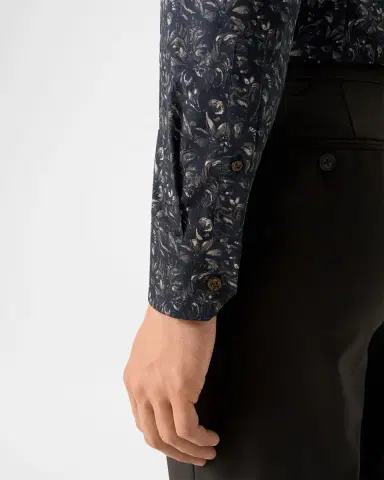Eton Men's Slim Fit Floral Twill Dress Shirt | Thumbnail 8