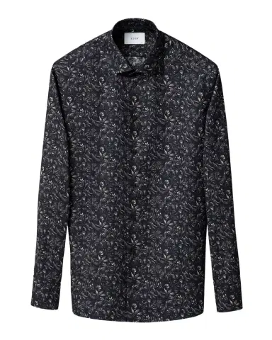 Eton Men's Slim Fit Floral Twill Dress Shirt | Thumbnail 1