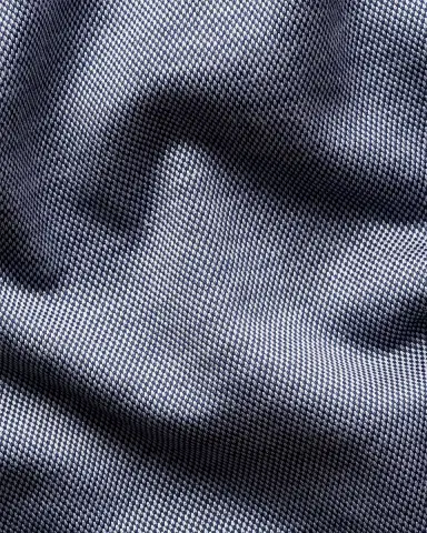 Eton Men's Filo di Scozia Cotton Jaquard Polo Shirt | Thumbnail 6