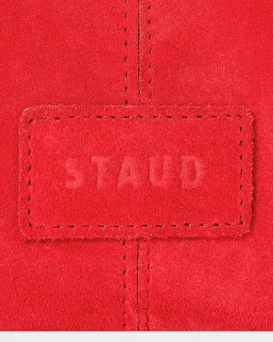 STAUD Rowey Leather-Trim Suede Crossbody Bag | Thumbnail 4 STAUD Rowey Leather-Trim Suede Crossbody Bag | Thumbnail 4