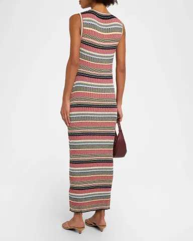 Weekend Max Mara Sleeveless Jacquard Knit Bodycon Midi Dress | Thumbnail 3 Weekend Max Mara Sleeveless Jacquard Knit Bodycon Midi Dress | Thumbnail 3