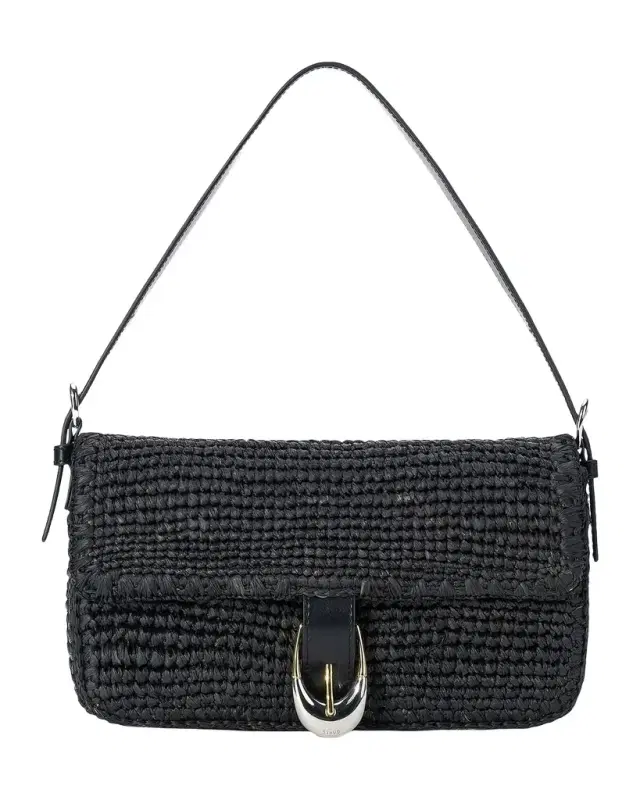 Harlow Raffia Shoulder Bag