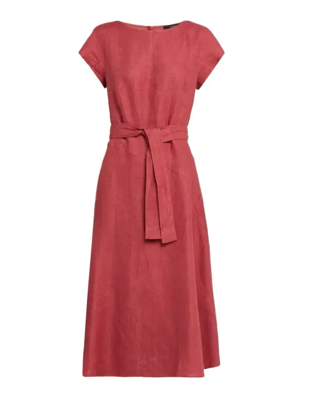 Esordio Linen Canvas Midi Dress