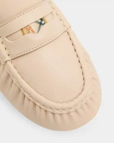 Burberry Fawn Leather Loafer Ballerina Flats | Thumbnail 5 Burberry Fawn Leather Loafer Ballerina Flats | Thumbnail 5