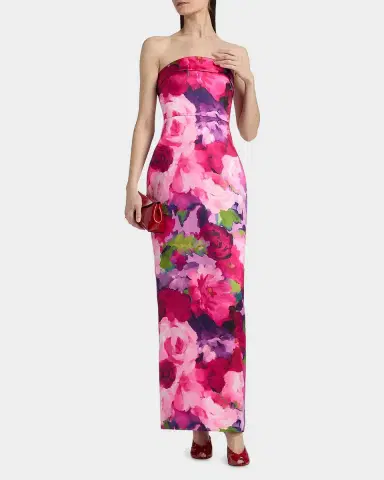 Theia Cleo Strapless Column Gown | Thumbnail 4 Theia Cleo Strapless Column Gown | Thumbnail 4