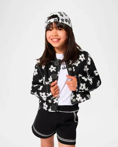 Marc Jacobs Girl's Trompe L 'oeil Shorts, Size 4-6 | Thumbnail 2