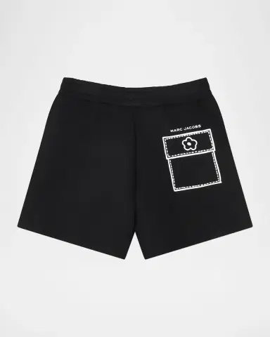 Marc Jacobs Girl's Trompe L 'oeil Shorts, Size 4-6 | Thumbnail 3