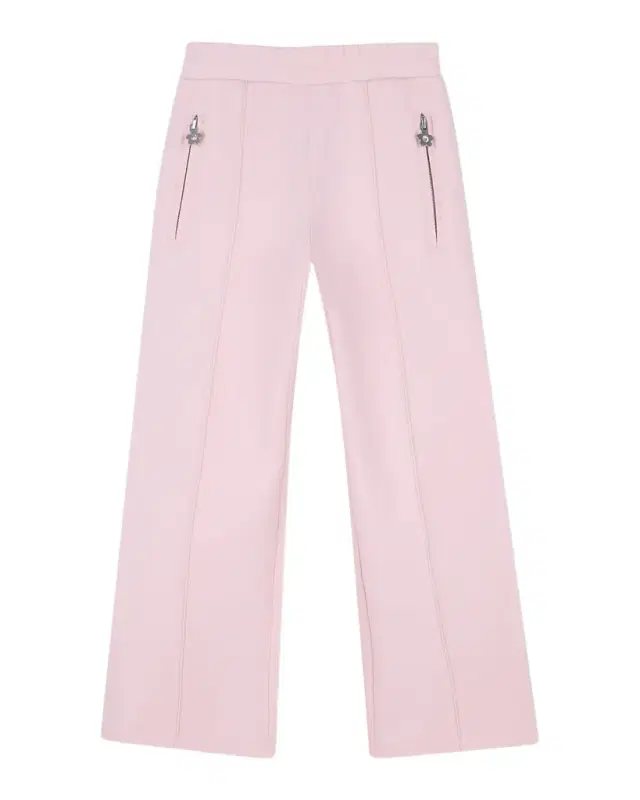 Girl 's Flower-Zip Jogger Pants, Size 4-6