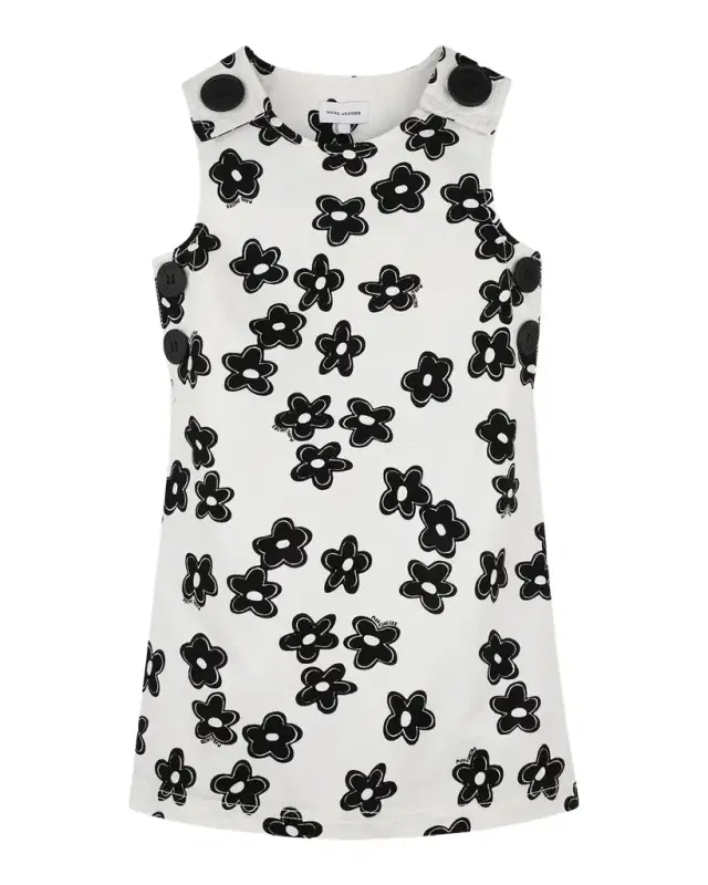 Girl 's Daisy-Print A-Line Mini Dress, Size 8-12