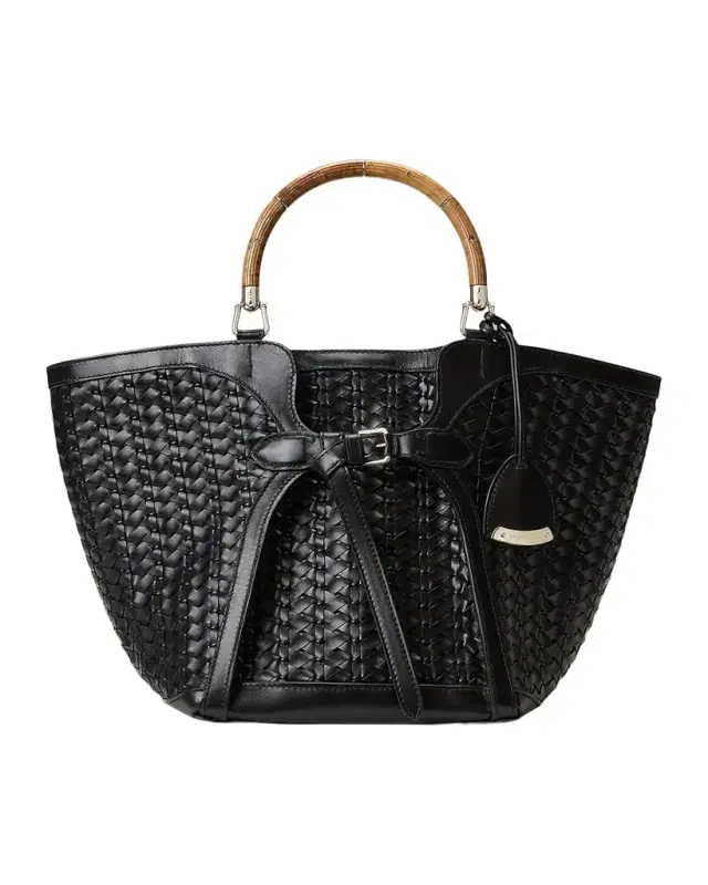 The Ralph Braided Leather Tote Bag