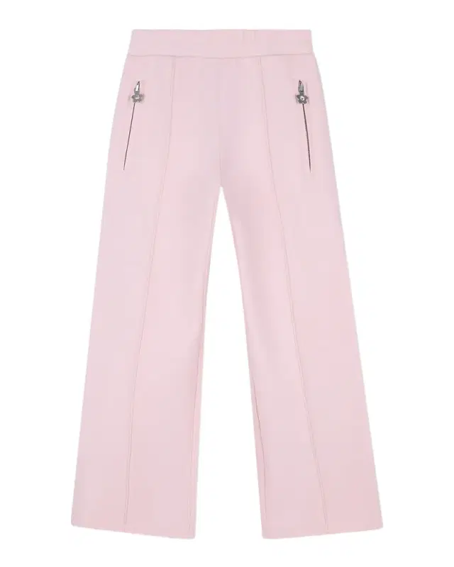 Girl 's Flower-Zip Jogger Pants, Size 8-