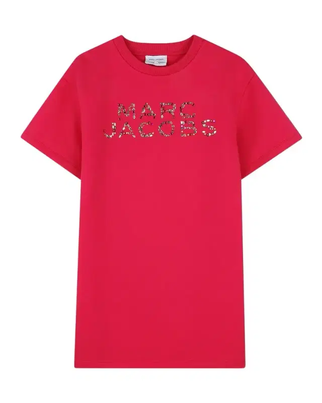 Girl 's Rhinestone Logo Short-Sleeved T-Shirt, Size 4-6