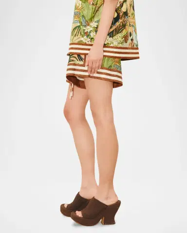 ALÉMAIS Toucan Tango Linen Shorts | Thumbnail 4 ALÉMAIS Toucan Tango Linen Shorts | Thumbnail 4