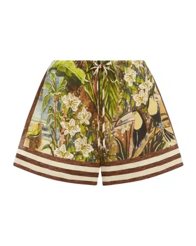 ALÉMAIS Toucan Tango Linen Shorts | Thumbnail 1 ALÉMAIS Toucan Tango Linen Shorts | Thumbnail 1