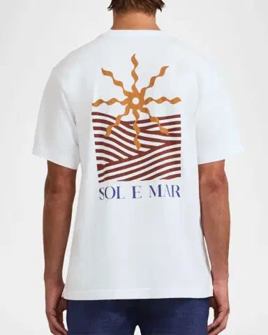 Frescobol Carioca Men's Dinis Sol e Mar Cotton T-Shirt | Thumbnail 3 Frescobol Carioca Men's Dinis Sol e Mar Cotton T-Shirt | Thumbnail 3