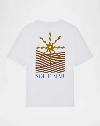Frescobol Carioca Men's Dinis Sol e Mar Cotton T-Shirt | Thumbnail 5 Frescobol Carioca Men's Dinis Sol e Mar Cotton T-Shirt | Thumbnail 5