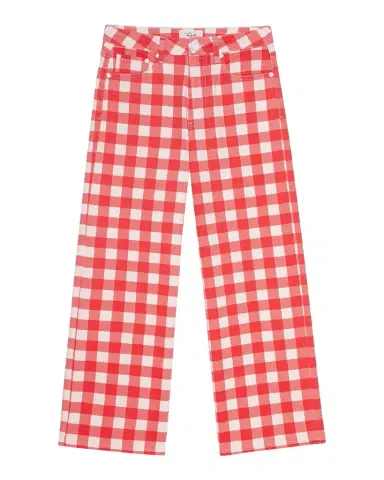 Rails x Giadzy Getty Cropped Wide-Leg Gingham Jeans | Thumbnail 1