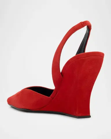 ALAÏA 90mm Suede Slingback Pumps | Thumbnail 3 ALAÏA 90mm Suede Slingback Pumps | Thumbnail 3