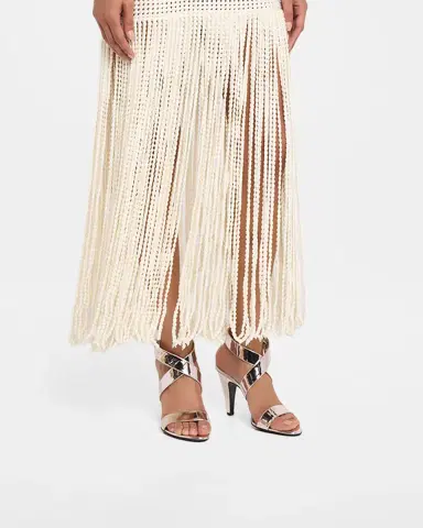 Alaïa 90mm Patent Metallic Leather Sandals | Thumbnail 9 Alaïa 90mm Patent Metallic Leather Sandals | Thumbnail 9
