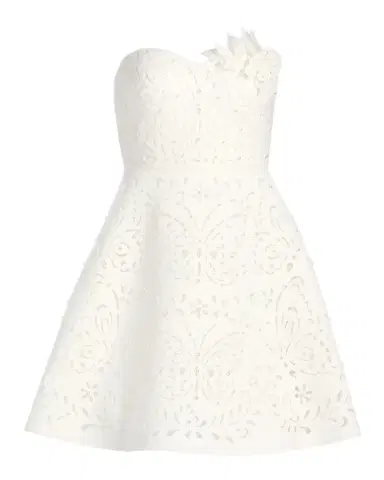 BADGLEY MISCHKA Strapless 3D Floral A-Line Mini Dress | Thumbnail 1 BADGLEY MISCHKA Strapless 3D Floral A-Line Mini Dress | Thumbnail 1