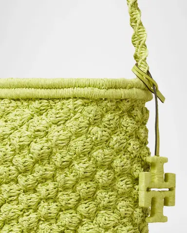 Tory Burch Ella Hand-Crocheted Popcorn Bucket Bag | Thumbnail 4