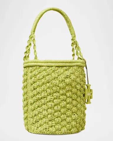Tory Burch Ella Hand-Crocheted Popcorn Bucket Bag | Thumbnail 5