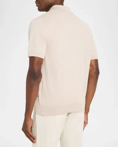 Bugatchi Men's Textured Grid Short-Sleeve Polo Sweater | Thumbnail 3