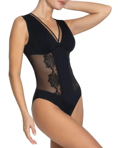 Lise Charmel Diva Glamour Embroidered Tulle Bodysuit | Thumbnail 1 Lise Charmel Diva Glamour Embroidered Tulle Bodysuit | Thumbnail 1