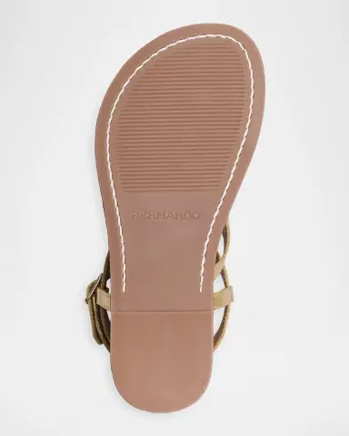 Bernardo Mallorie Leather Geometric Thong Sandals | Thumbnail 4