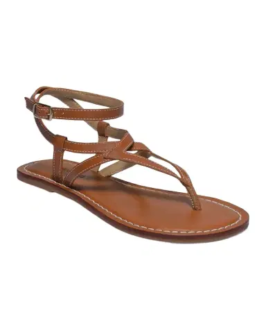Bernardo Mallorie Leather Geometric Thong Sandals | Thumbnail 1