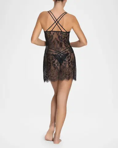 Lise Charmel Diva Glamour Scalloped Lace Baby Doll | Thumbnail 2
