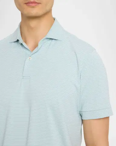 Peter Millar Men's Crown Crafted Ballad Performance Jersey Polo Shirt | Thumbnail 5
