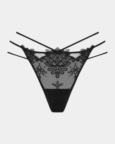 Lise Charmel Diva Glamour Embroidered Tulle G-String | Thumbnail 3