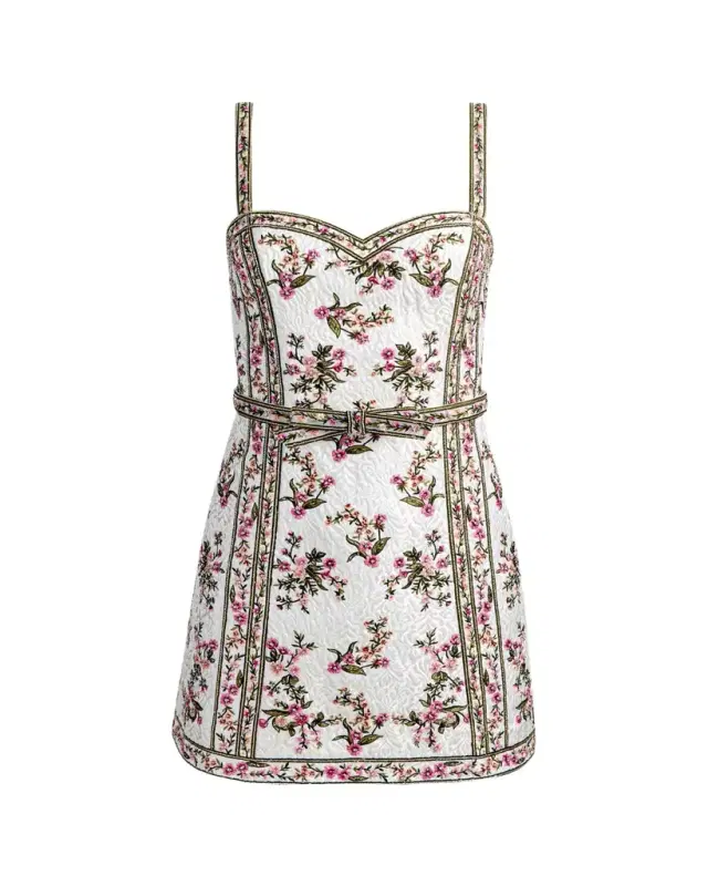 Katia Embroidered Jacquard Mini Dress