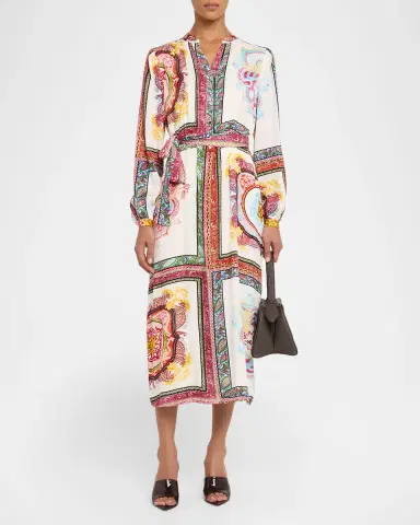 Elie Tahari The Mila Kaleidoscope Midi Dress | Thumbnail 2
