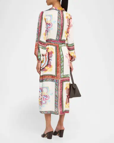 Elie Tahari The Mila Kaleidoscope Midi Dress | Thumbnail 3