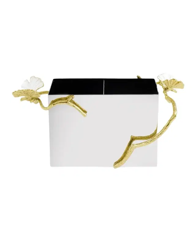 Michael Aram Butterfly Gingko Gold Cutlery Holder