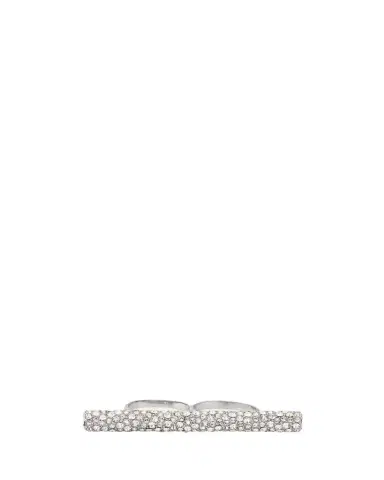 McQueen Jewelled Cross-Bar Double Ring | Thumbnail 1