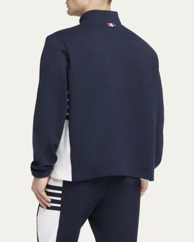 Thom Browne Men's Terry Quarter-Zip Sweatshirt | Thumbnail 3 Thom Browne Men's Terry Quarter-Zip Sweatshirt | Thumbnail 3