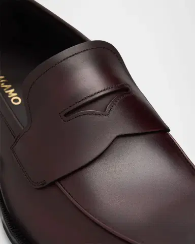 Ferragamo Men's Touring Originali Leather Penny Loafers | Thumbnail 9 Ferragamo Men's Touring Originali Leather Penny Loafers | Thumbnail 9
