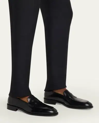 Ferragamo Men's Touring Originali Leather Penny Loafers | Thumbnail 2 Ferragamo Men's Touring Originali Leather Penny Loafers | Thumbnail 2
