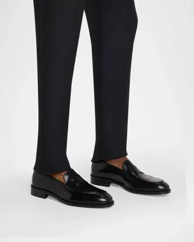 Ferragamo Men's Touring Originali Leather Penny Loafers | Thumbnail 6 Ferragamo Men's Touring Originali Leather Penny Loafers | Thumbnail 6