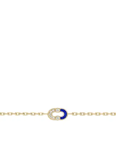 Viltier Magnetic Semi Lapis Lazuli Bracelet with Diamonds | Thumbnail 1 Viltier Magnetic Semi Lapis Lazuli Bracelet with Diamonds | Thumbnail 1