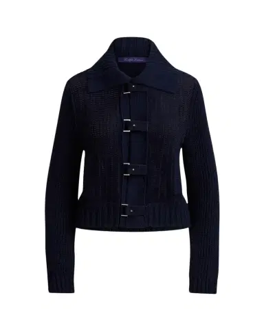 Ralph Lauren Collection Silk-Suede Hybrid Cardigan | Thumbnail 1 Ralph Lauren Collection Silk-Suede Hybrid Cardigan | Thumbnail 1