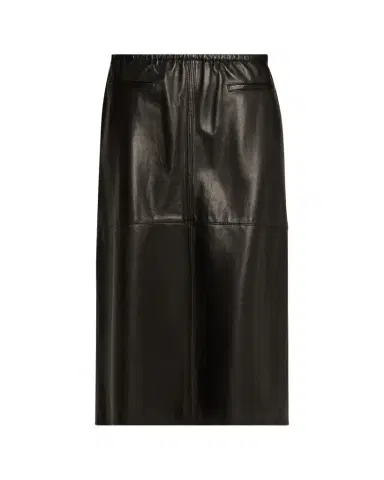 Nackiyé Runway Leather Midi Skirt | Thumbnail 1 Nackiyé Runway Leather Midi Skirt | Thumbnail 1