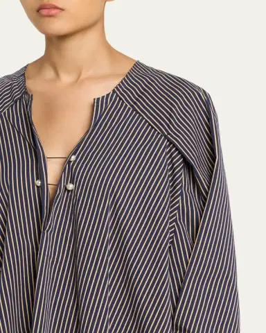 Nackiyé Offshore Striped Long-Sleeve Maxi Caftan Dress | Thumbnail 5 Nackiyé Offshore Striped Long-Sleeve Maxi Caftan Dress | Thumbnail 5
