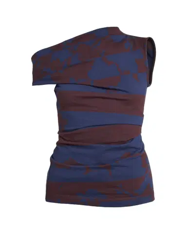 Dries Van Noten Hunray Abstract-Print Off-The-Shoulder Top | Thumbnail 1