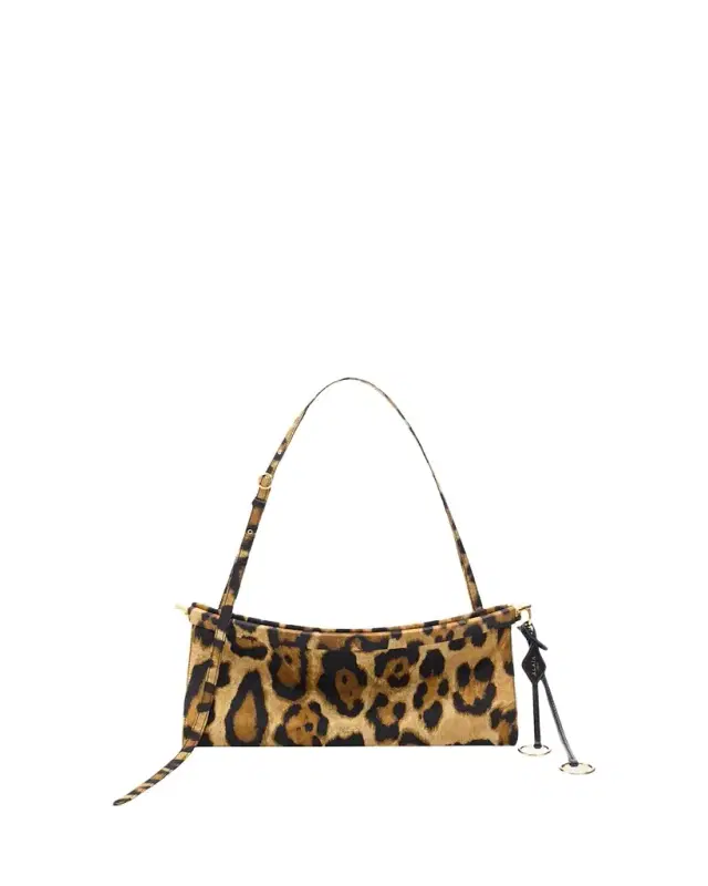 ALAIA Le Click Medium Leopard-Print Shoulder Bag