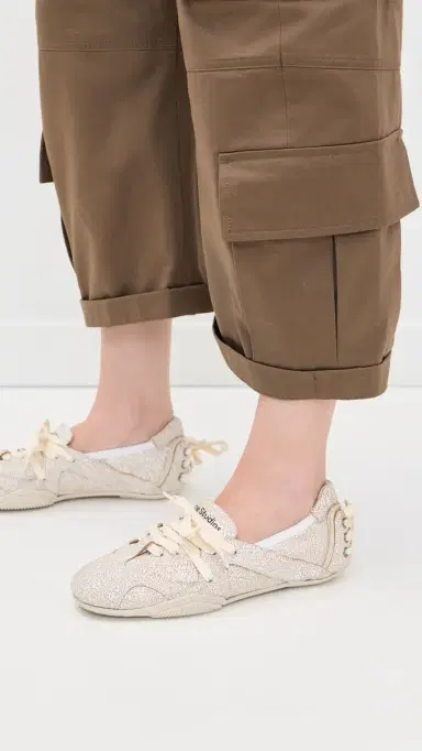 Acne Studios Bilaria Bow Sneakers Off White | Thumbnail 3 Acne Studios Bilaria Bow Sneakers Off White | Thumbnail 3