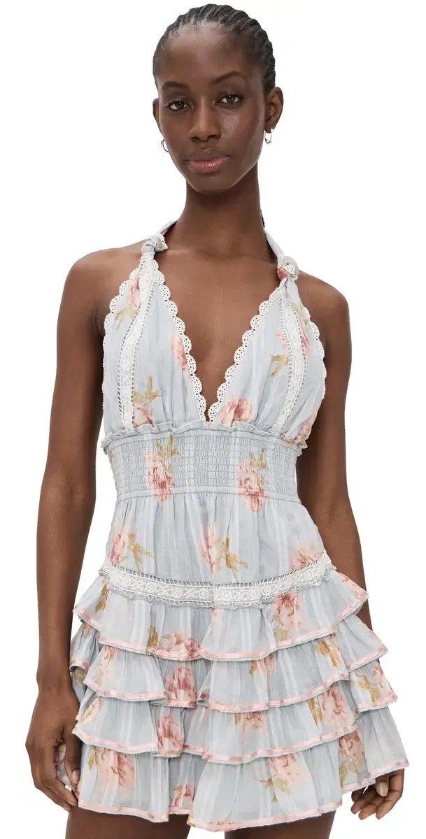 LoveShackFancy Kerch Mini Dress Rustic ky